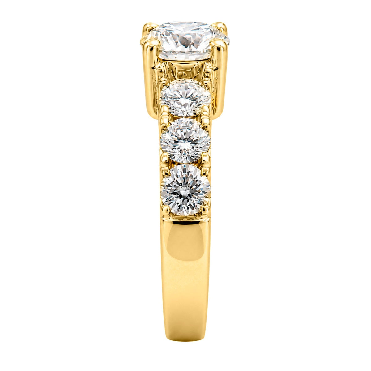 3 ct. T.W. Lab-Grown Diamond Round Engagement Ring in 14K White Gold or 14K Yellow Gold