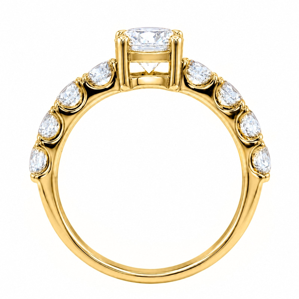 2 ct. T.W. Lab-Grown Diamond Round Engagement Ring in 14K White Gold or 14K Yellow Gold