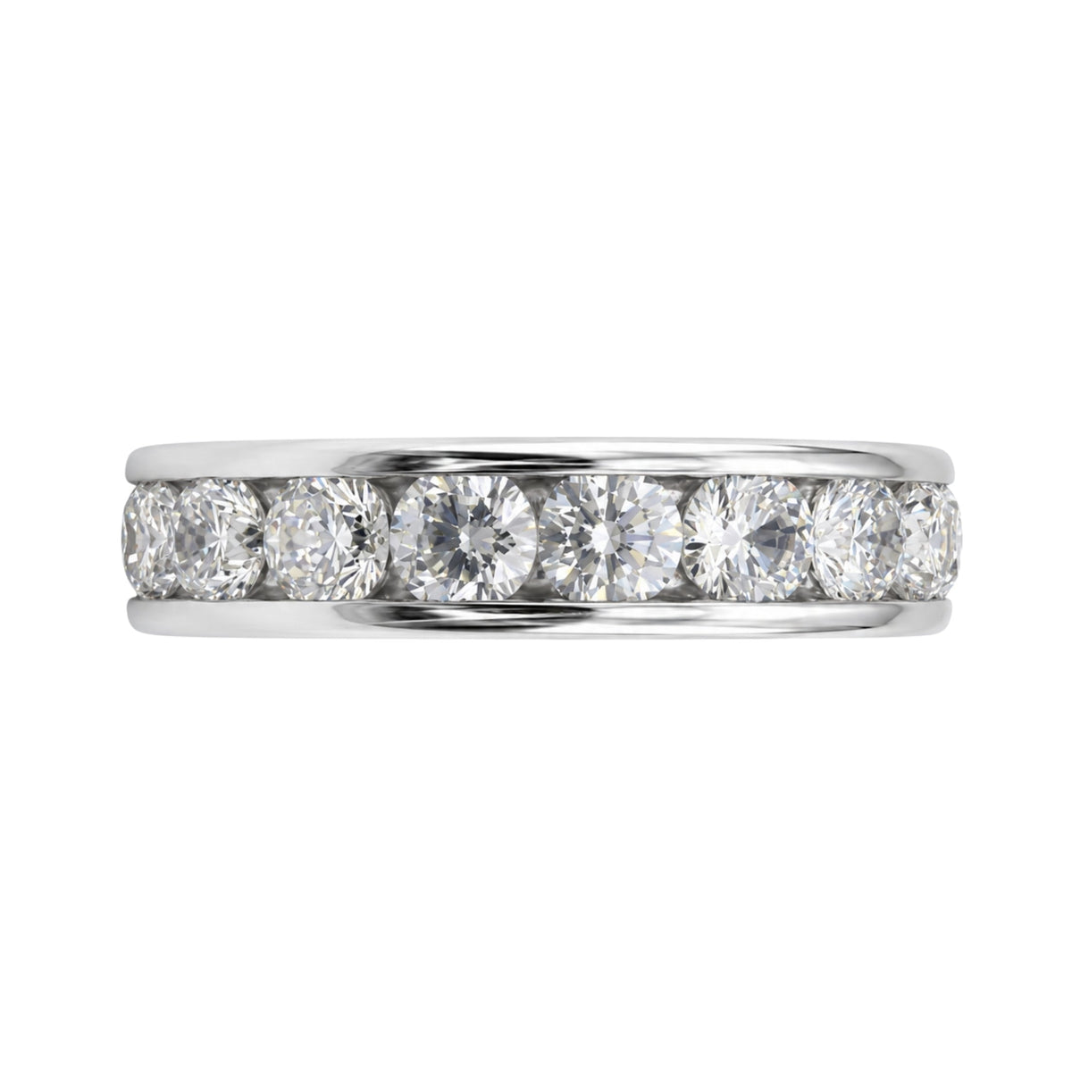 Lab-Grown Diamond Round Eleven-Stone Engagement Ring in 14K White Gold or 14K Yellow Gold
