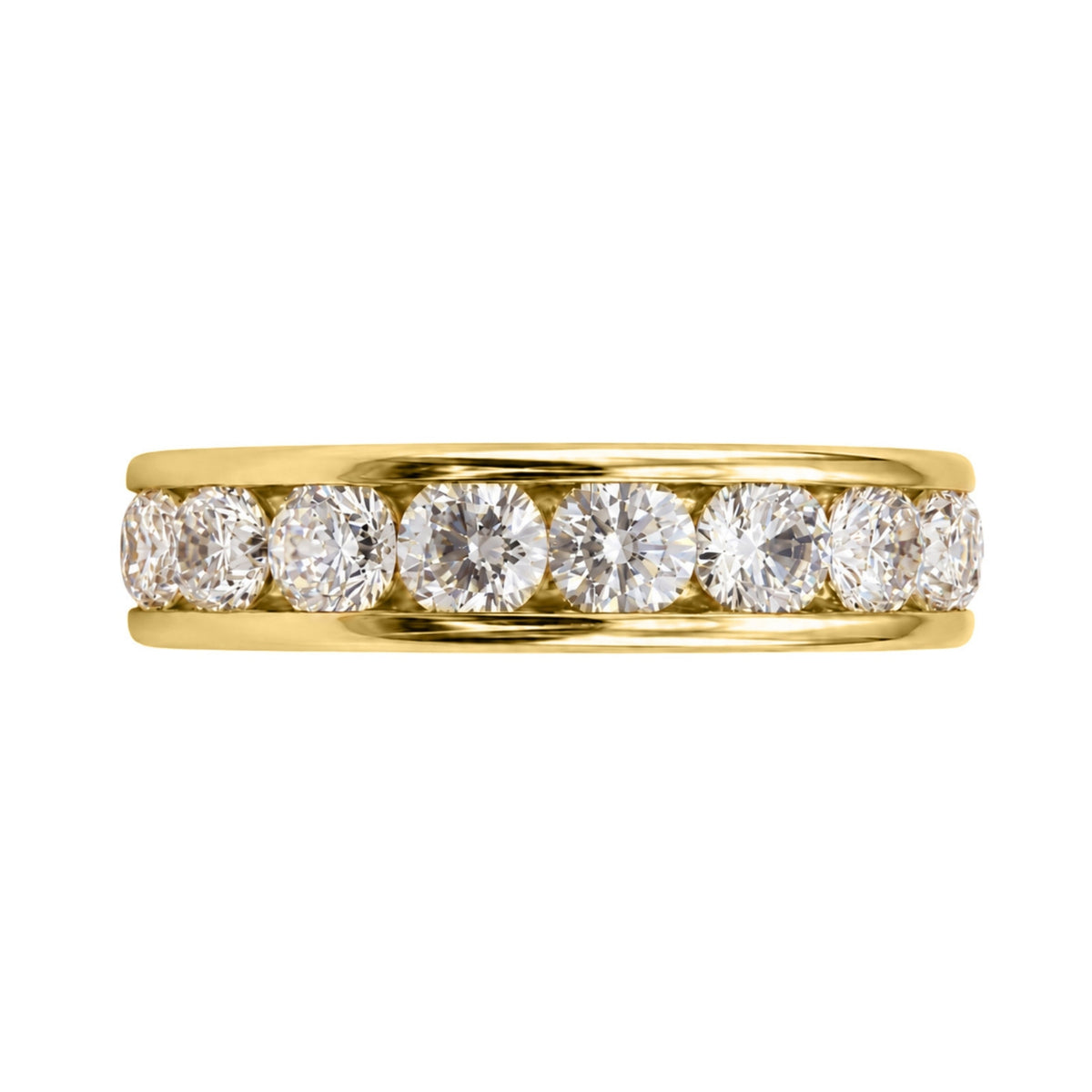 Lab-Grown Diamond Round Eleven-Stone Engagement Ring in 14K White Gold or 14K Yellow Gold