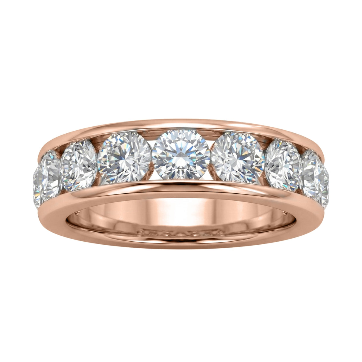 Lab-Grown Diamond Round Eleven-Stone Engagement Ring in 14K White Gold or 14K Yellow Gold