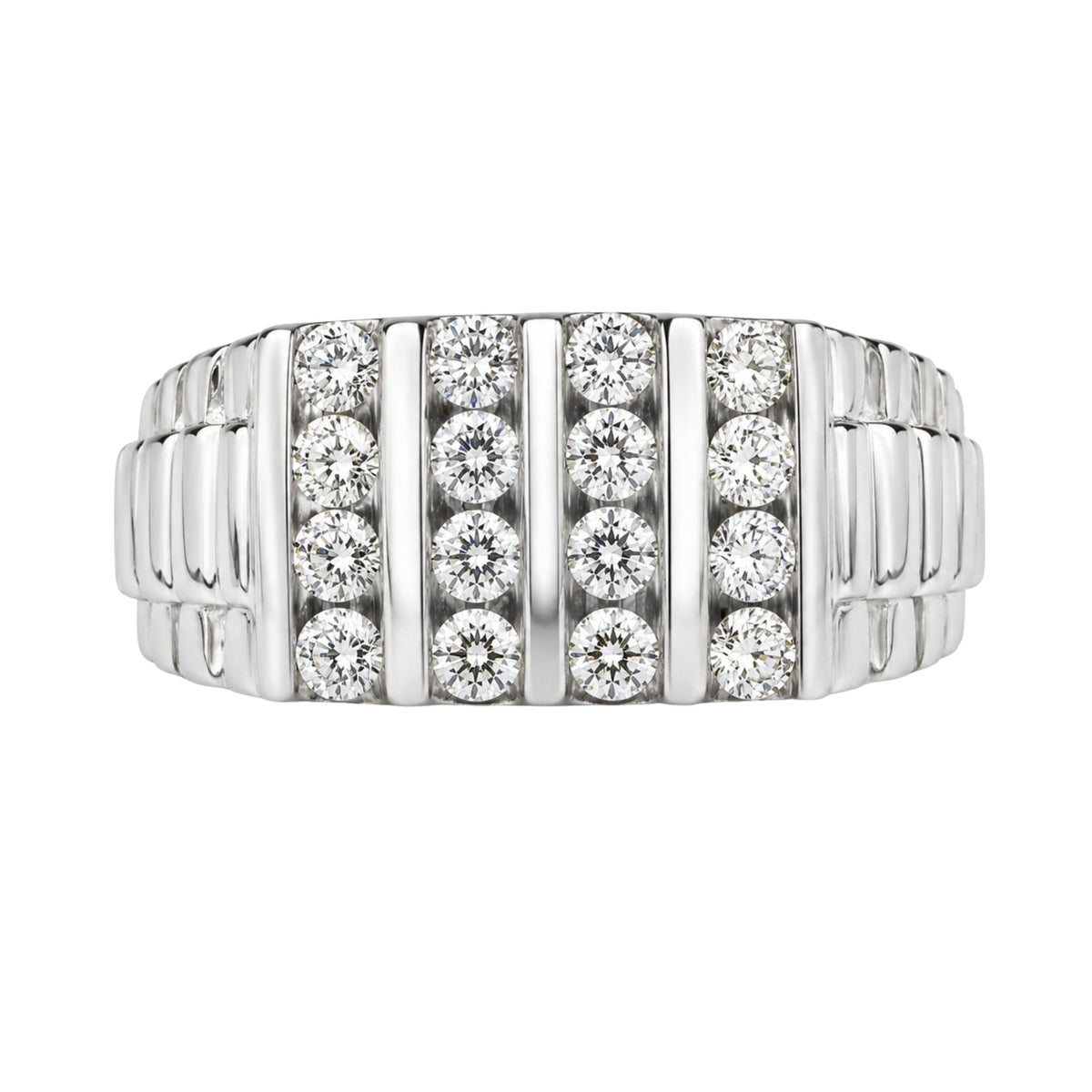 1 ct. T.W. Lab-Grown Diamond Round Engagement Ring in 14K White Gold or 14K Yellow Gold