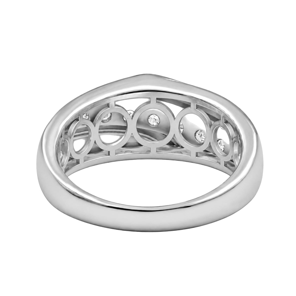 1 ct. T.W. Lab-Grown Diamond Round Seven-Stone Engagement Ring in 14K White Gold or 14K Yellow Gold