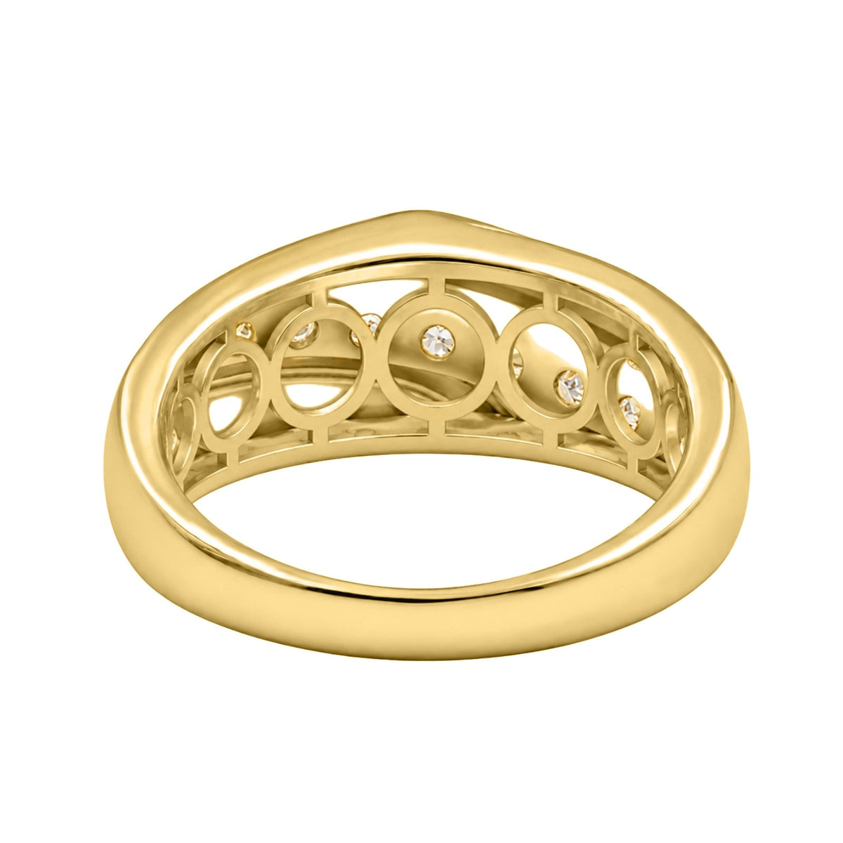 1 ct. T.W. Lab-Grown Diamond Round Seven-Stone Engagement Ring in 14K White Gold or 14K Yellow Gold