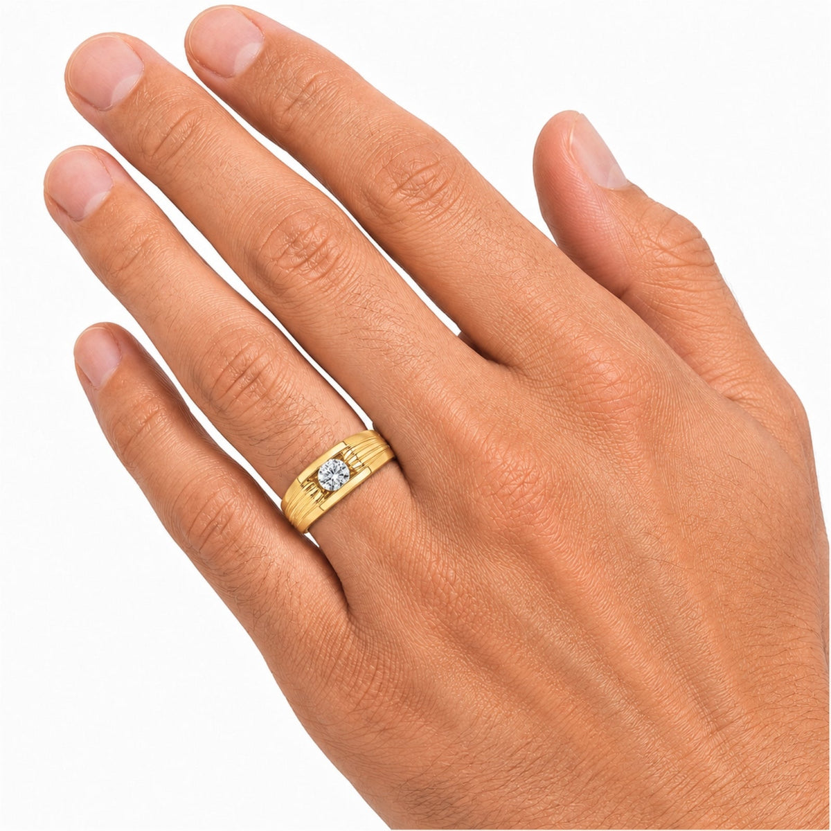 1 ct. T.W. Lab-Grown Diamond Round Engagement Ring in 14K White Gold or 14K Yellow Gold