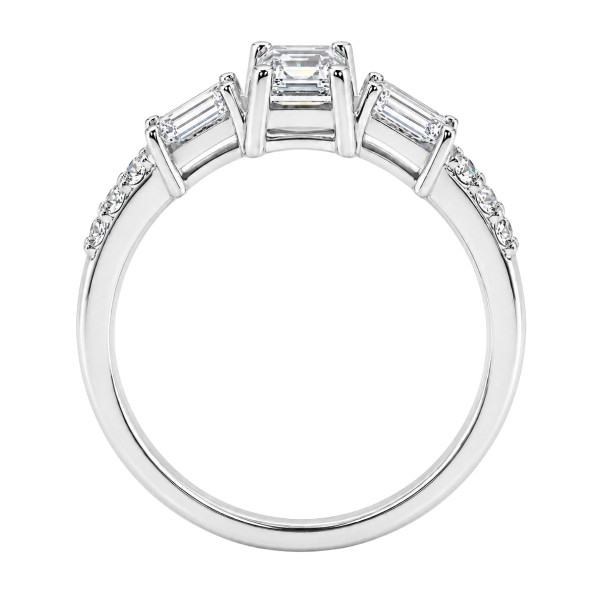 1 ct. T.W. Lab-Grown Diamond Round Engagement Ring in 14K White Gold or 14K Yellow Gold