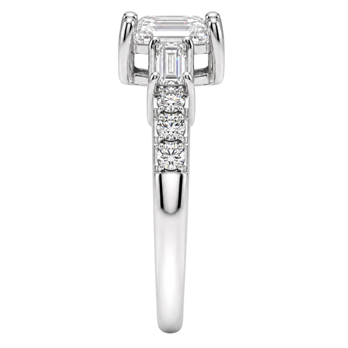 1 ct. T.W. Lab-Grown Diamond Round Engagement Ring in 14K White Gold or 14K Yellow Gold