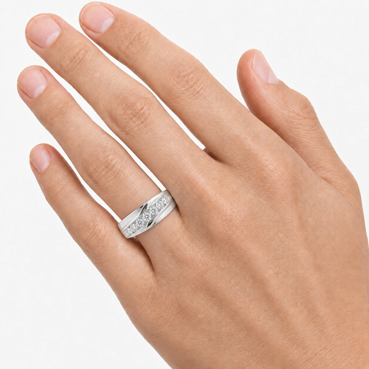 1 ct. T.W. Lab-Grown Diamond Round Engagement Ring in Sterling Silver or 14K Gold over Silver