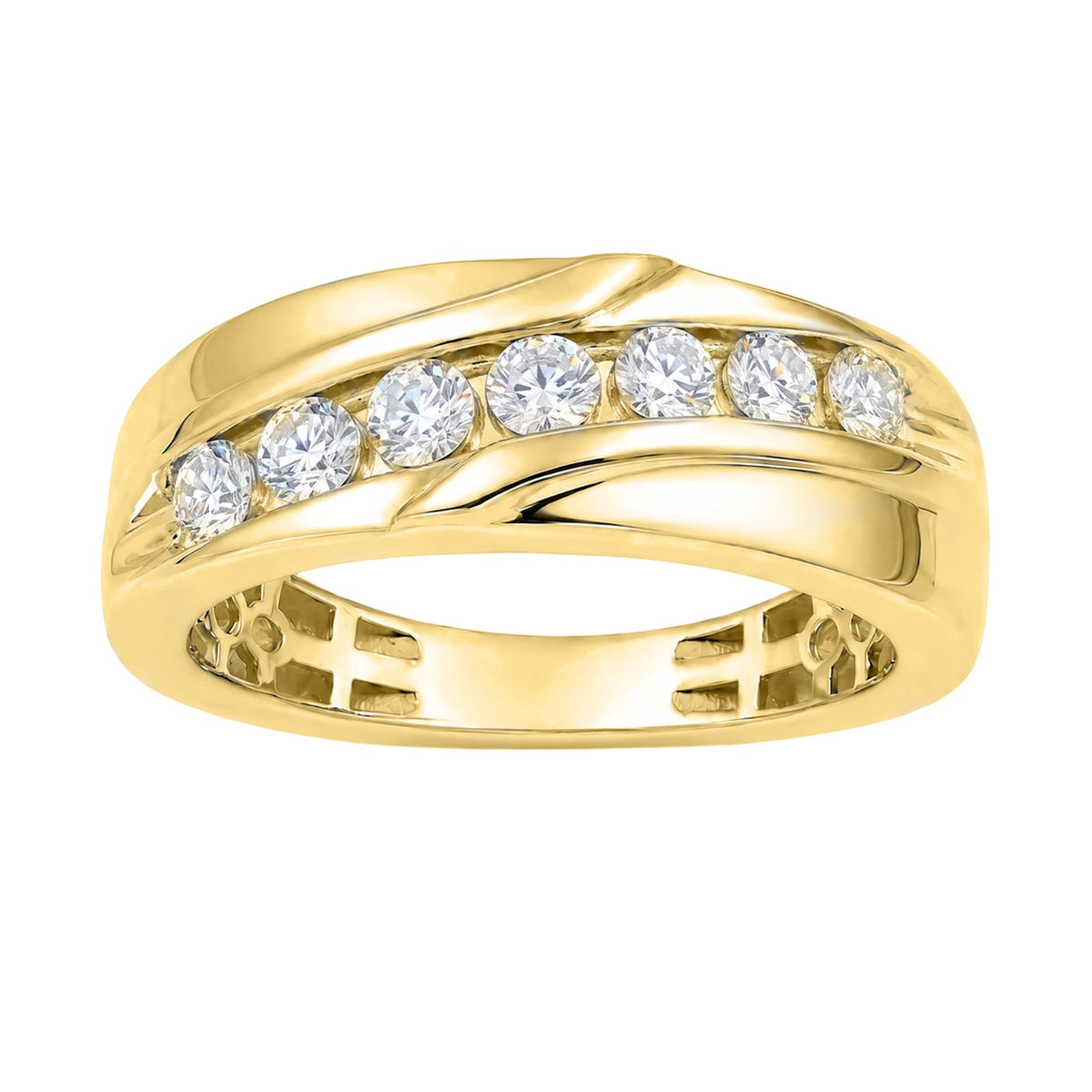 1 ct. T.W. Lab-Grown Diamond Round Engagement Ring in Sterling Silver or 14K Gold over Silver