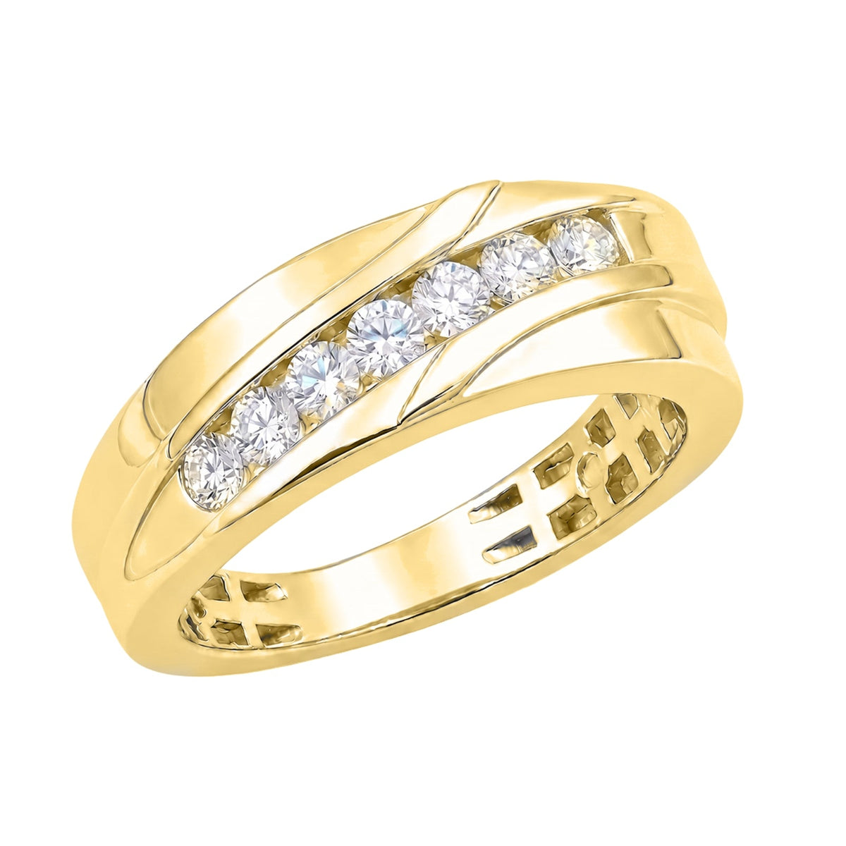 1 ct. T.W. Lab-Grown Diamond Round Engagement Ring in Sterling Silver or 14K Gold over Silver