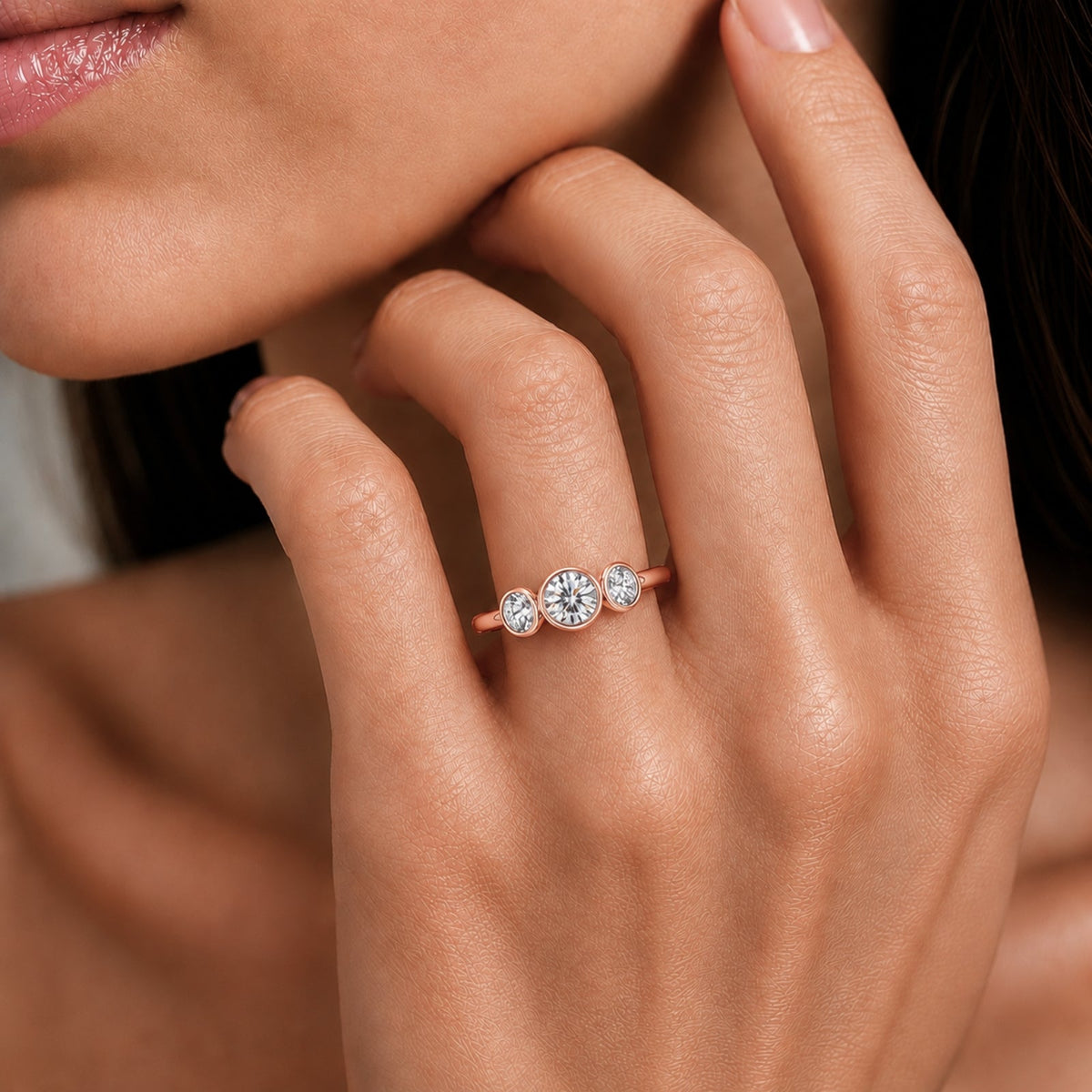 2.5 ct. T.W. Lab-Grown Diamond Round Three-Stone Engagement Ring in 14K White Gold or 14K Yellow Gold