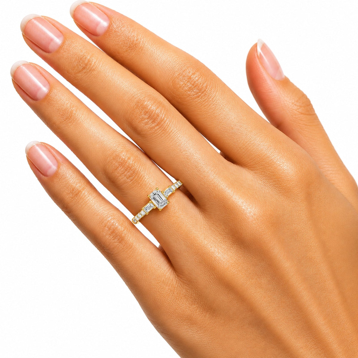1 ct. T.W. Lab-Grown Diamond Round Engagement Ring in 14K White Gold or 14K Yellow Gold