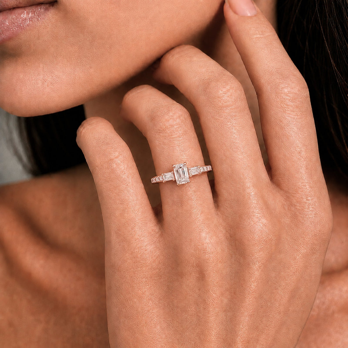 1 ct. T.W. Lab-Grown Diamond Round Engagement Ring in 14K White Gold or 14K Yellow Gold