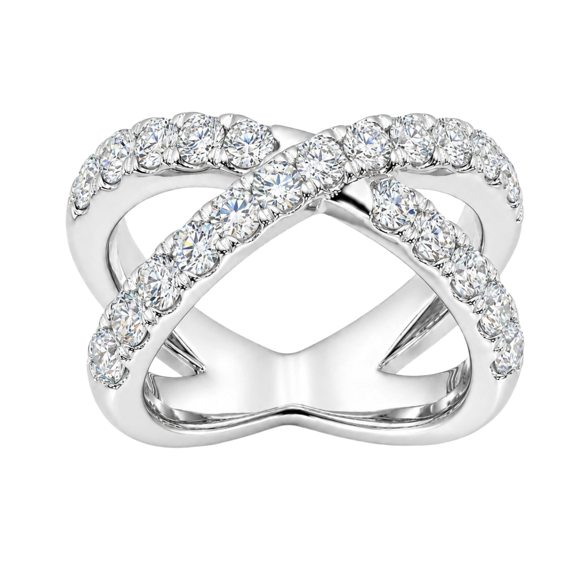 1 ct. T.W. Lab-Grown Diamond Round Engagement Ring in Sterling Silver or 14K Gold over Silver