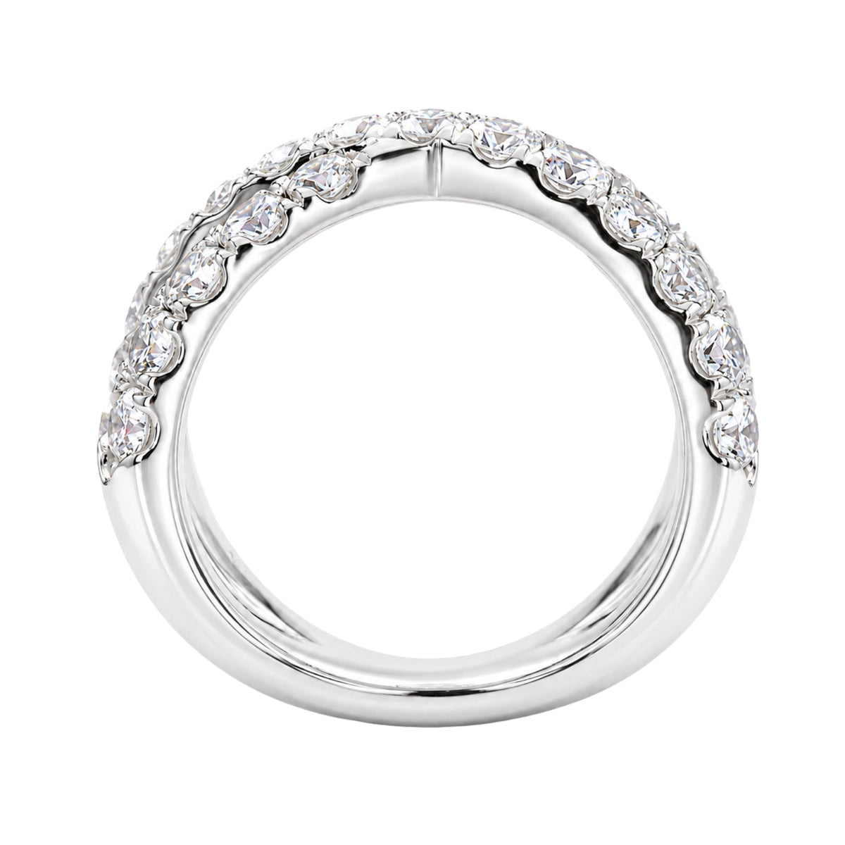 1 ct. T.W. Lab-Grown Diamond Round Engagement Ring in Sterling Silver or 14K Gold over Silver
