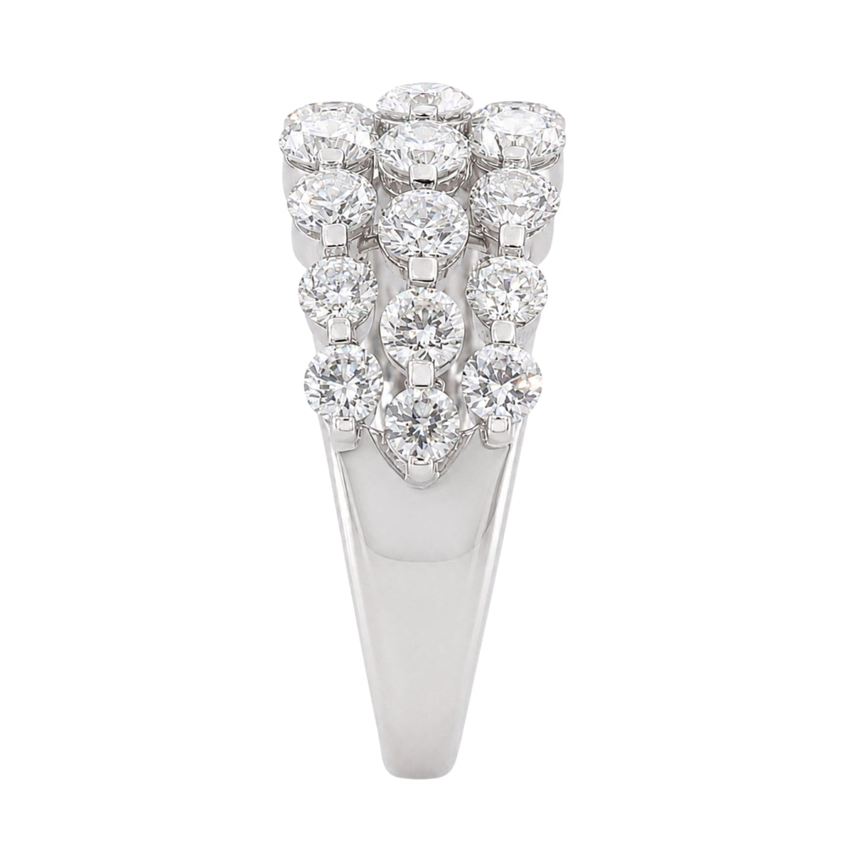2 ct. T.W. Lab-Grown Diamond Round Engagement Ring in Sterling Silver or 14K Gold over Silver