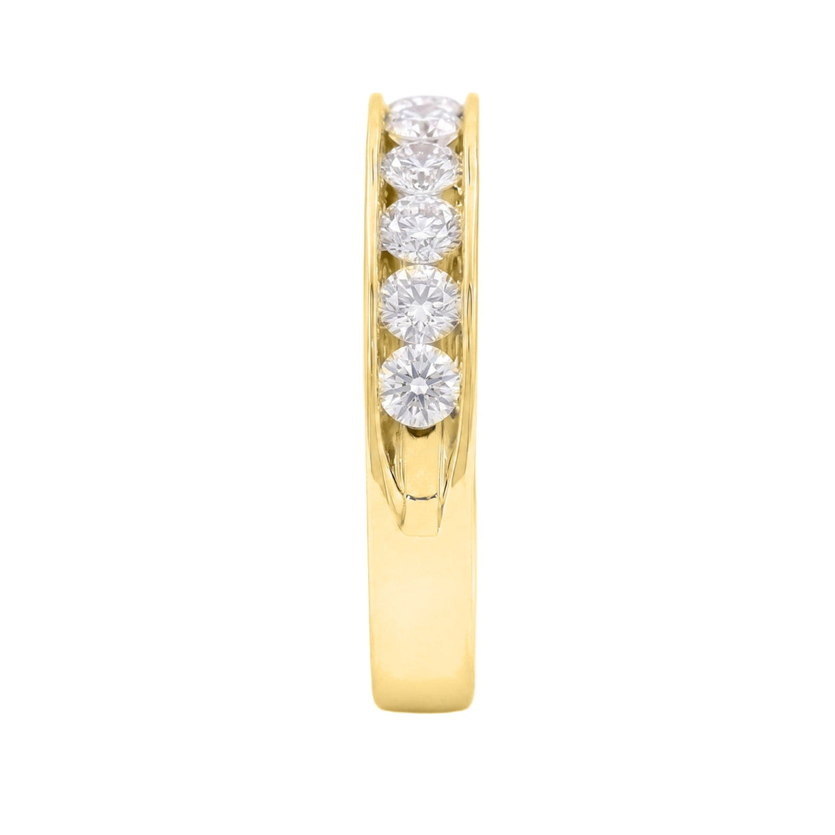 1 ct. T.W. Lab-Grown Diamond Round Band Engagement Ring in Sterling Silver or 14K Gold over Silver