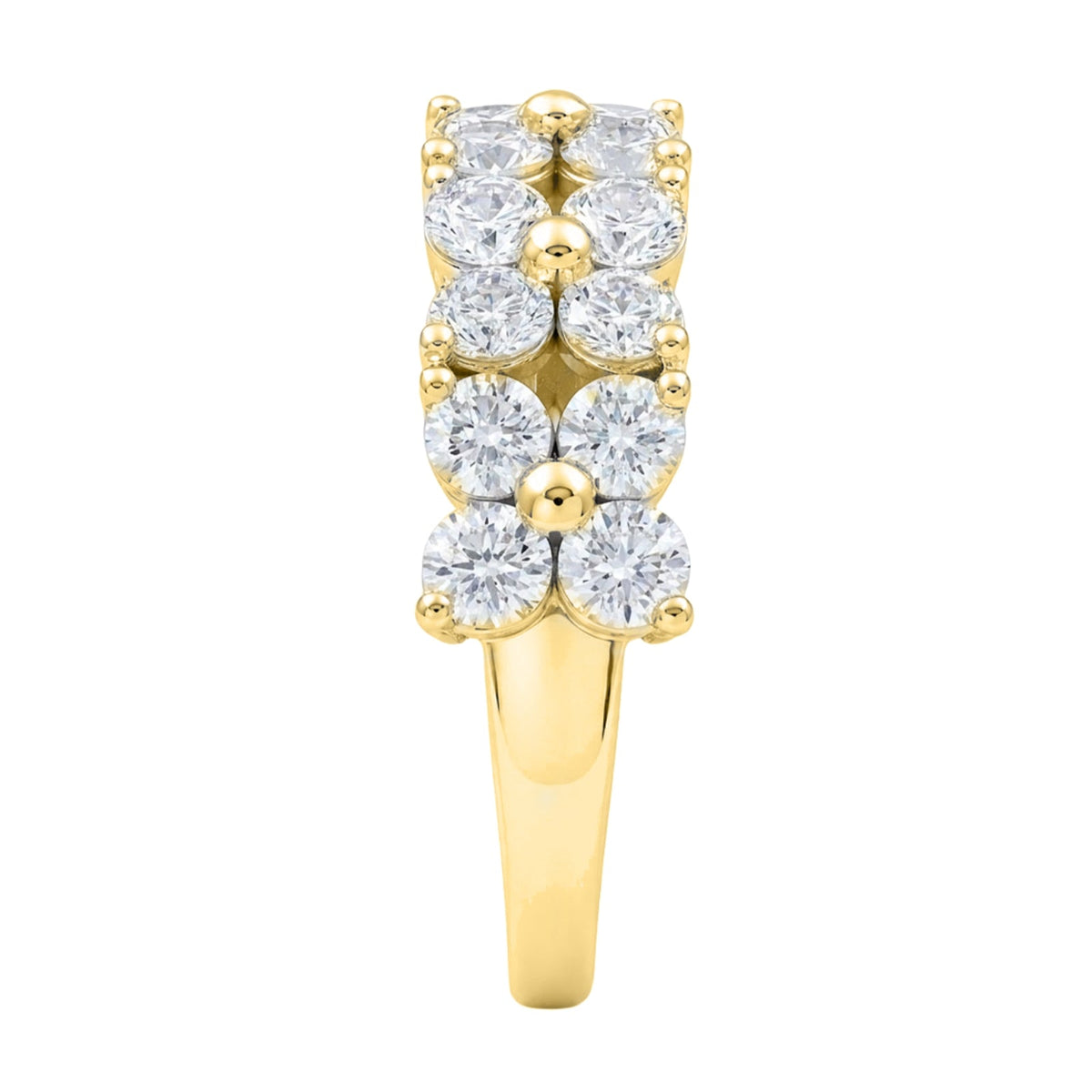 2 ct. T.W. Lab-Grown Diamond Round Engagement Ring in Sterling Silver or 14K Gold over Silver