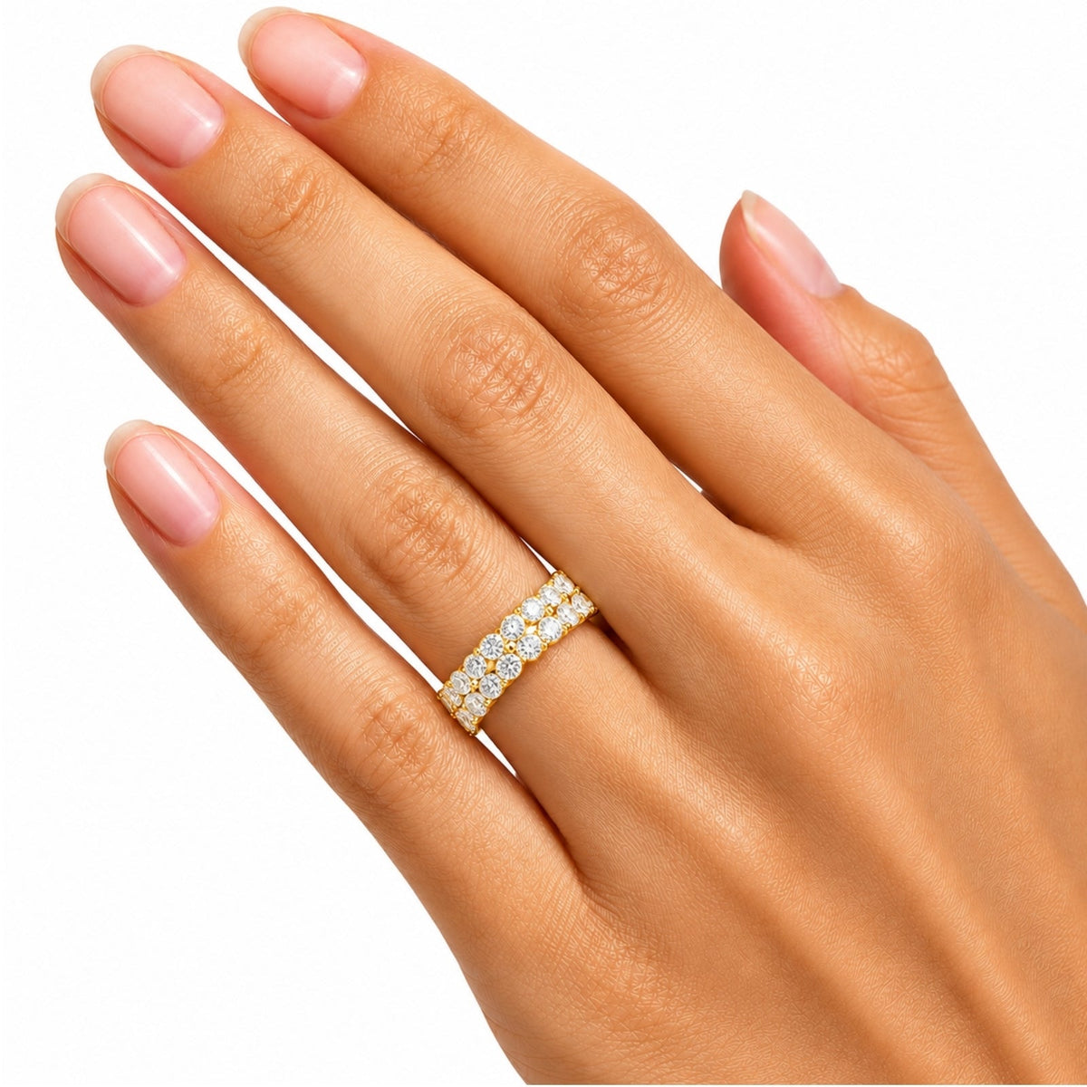 2 ct. T.W. Lab-Grown Diamond Round Engagement Ring in Sterling Silver or 14K Gold over Silver