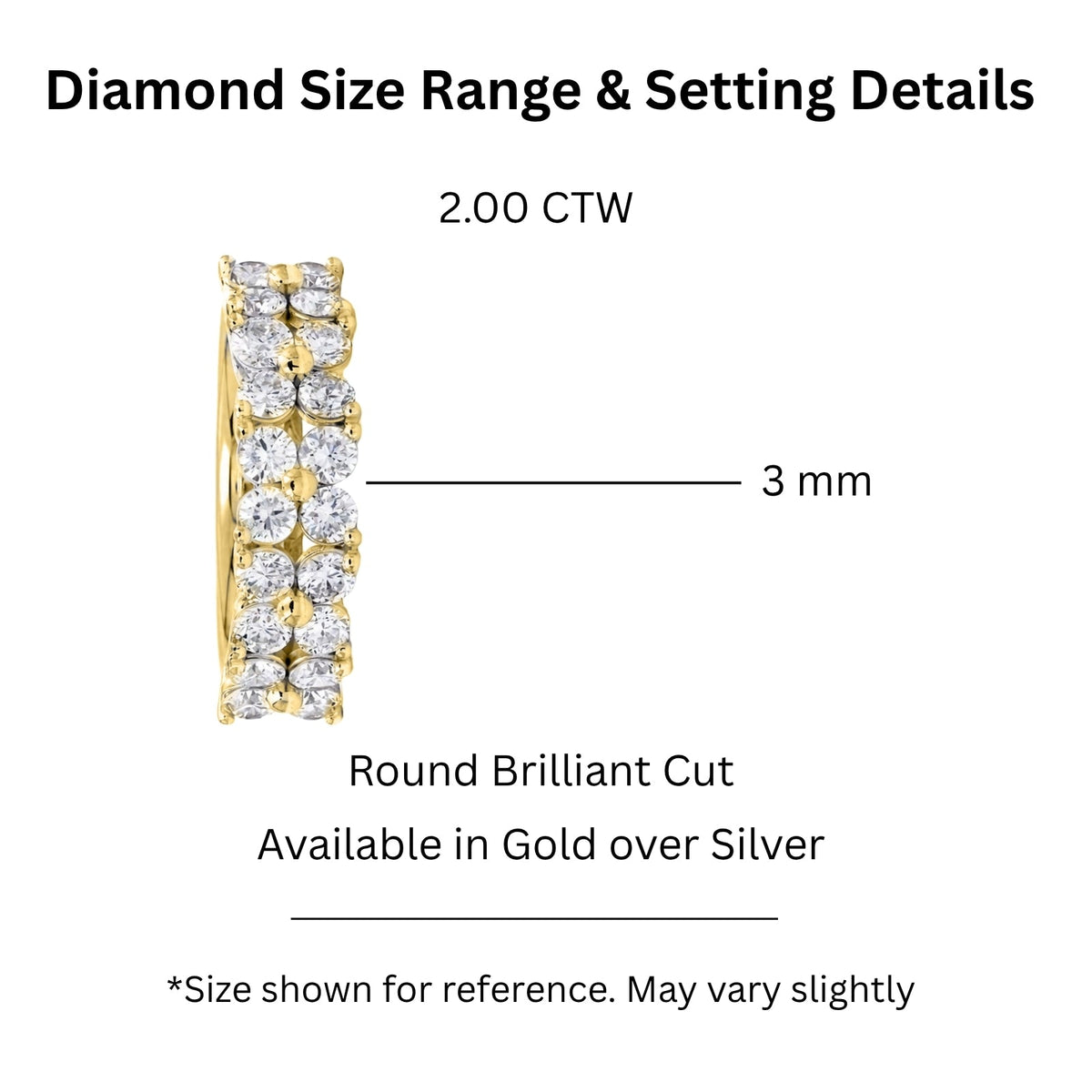 2 ct. T.W. Lab-Grown Diamond Round Engagement Ring in Sterling Silver or 14K Gold over Silver