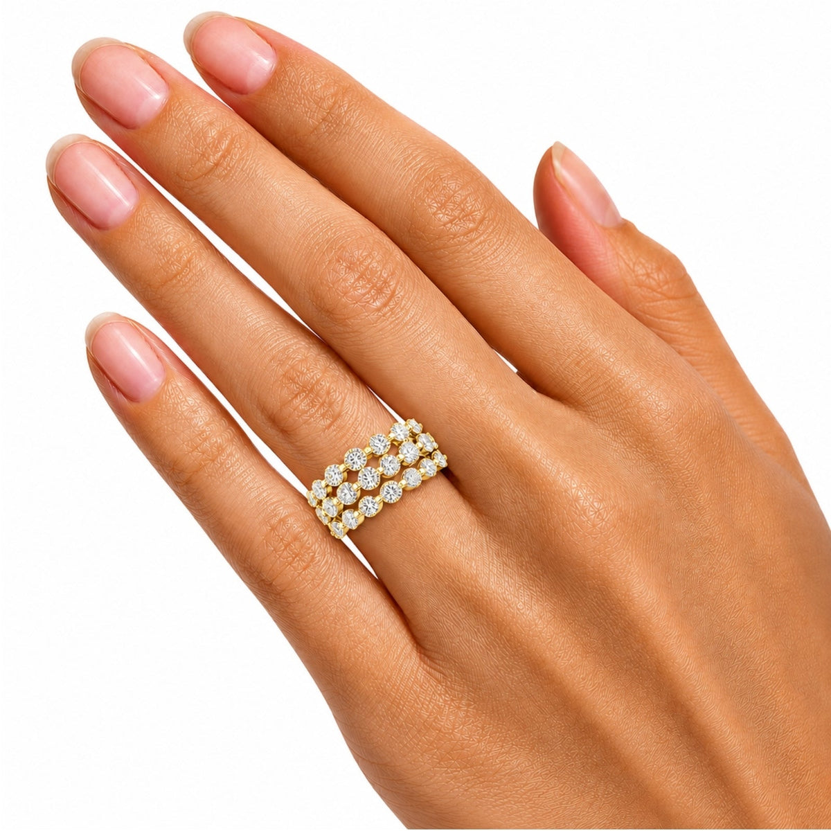 2 ct. T.W. Lab-Grown Diamond Round Engagement Ring in Sterling Silver or 14K Gold over Silver