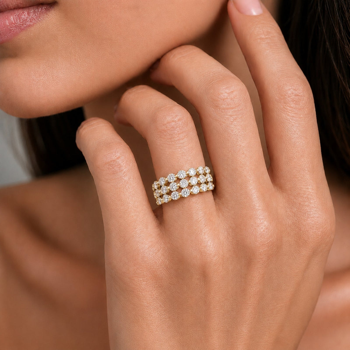 2 ct. T.W. Lab-Grown Diamond Round Engagement Ring in Sterling Silver or 14K Gold over Silver