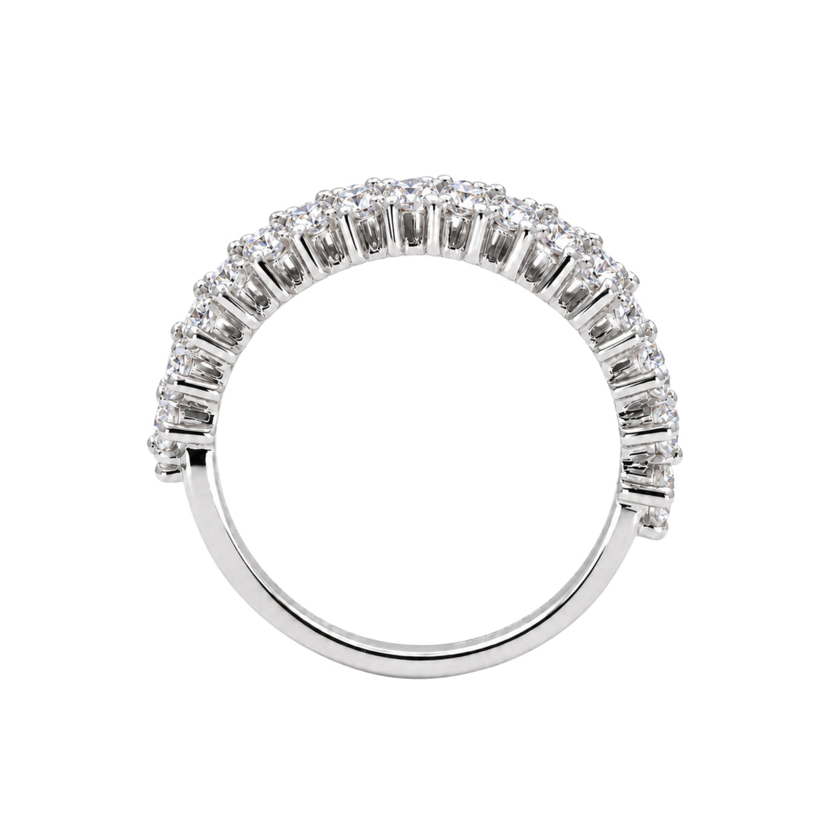 2 ct. T.W. Lab-Grown Diamond Round Statement Engagement Ring in Sterling Silver or 14K Gold over Silver