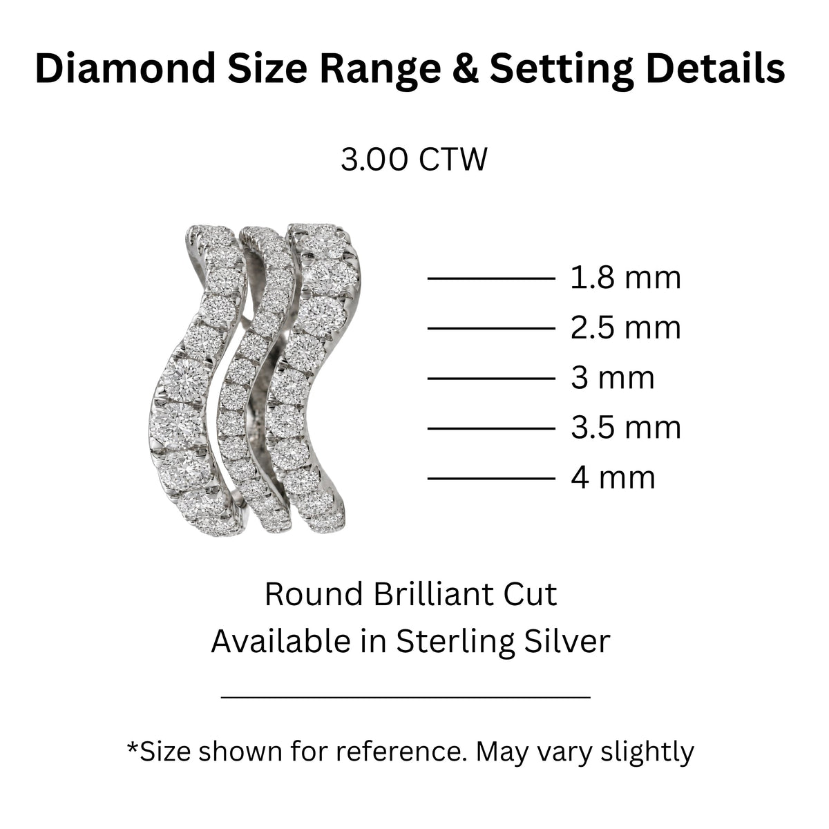 3 ct. T.W. Lab-Grown Diamond Round Statement Engagement Ring in Sterling Silver or 14K Gold over Silver