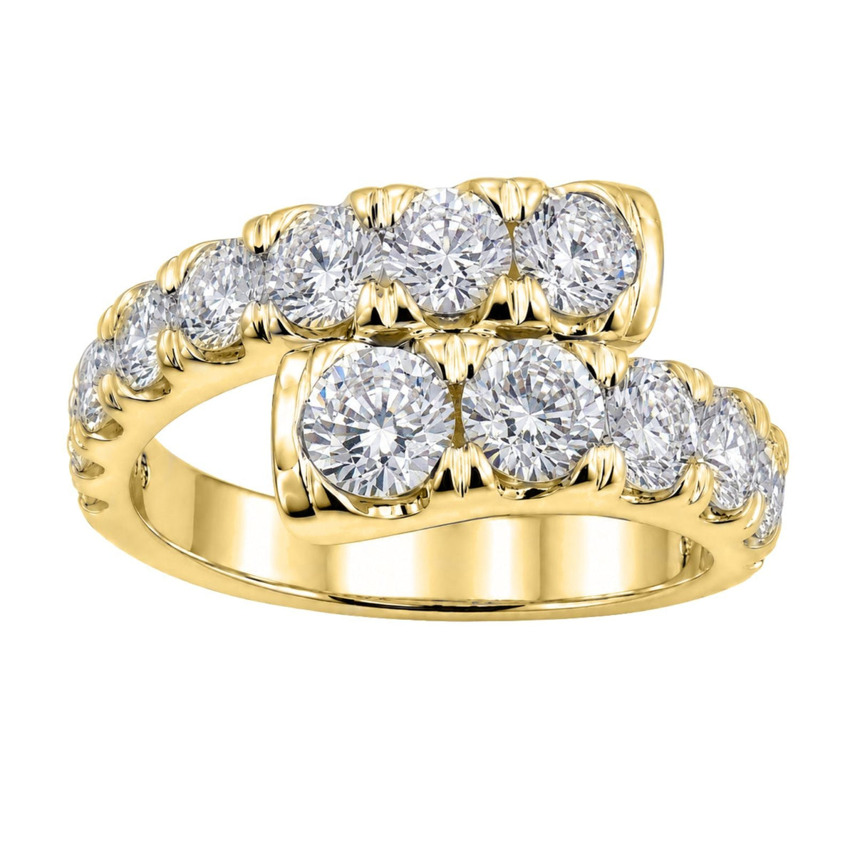 2 ct. T.W. Lab-Grown Diamond Round Statement Ring in Sterling Silver or 14K Gold over Silver