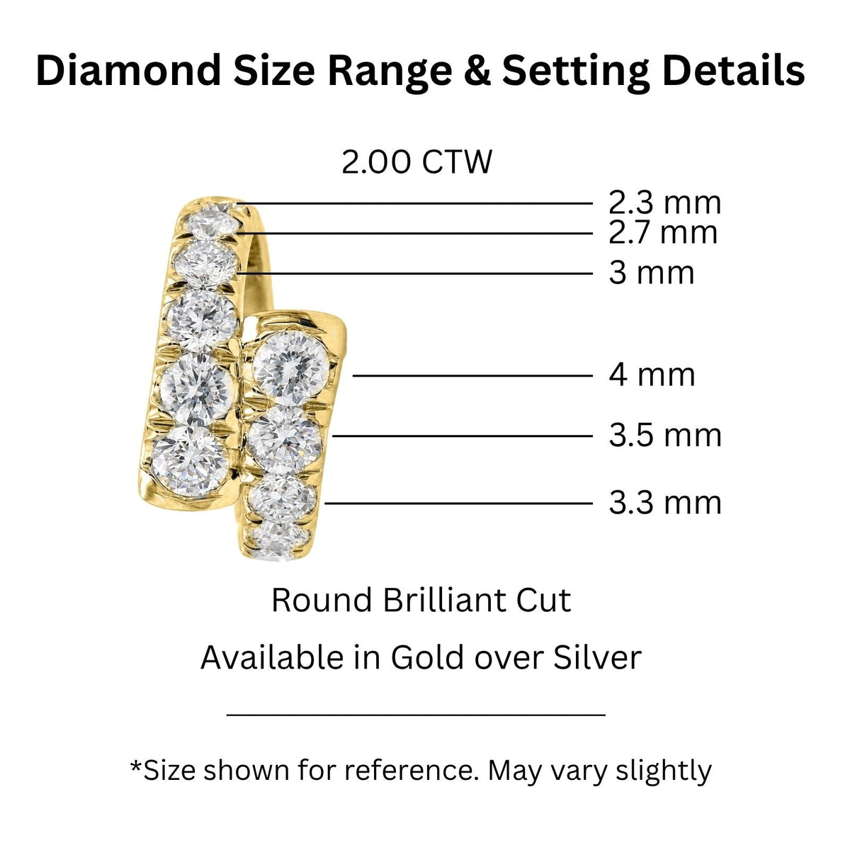2 ct. T.W. Lab-Grown Diamond Round Statement Ring in Sterling Silver or 14K Gold over Silver