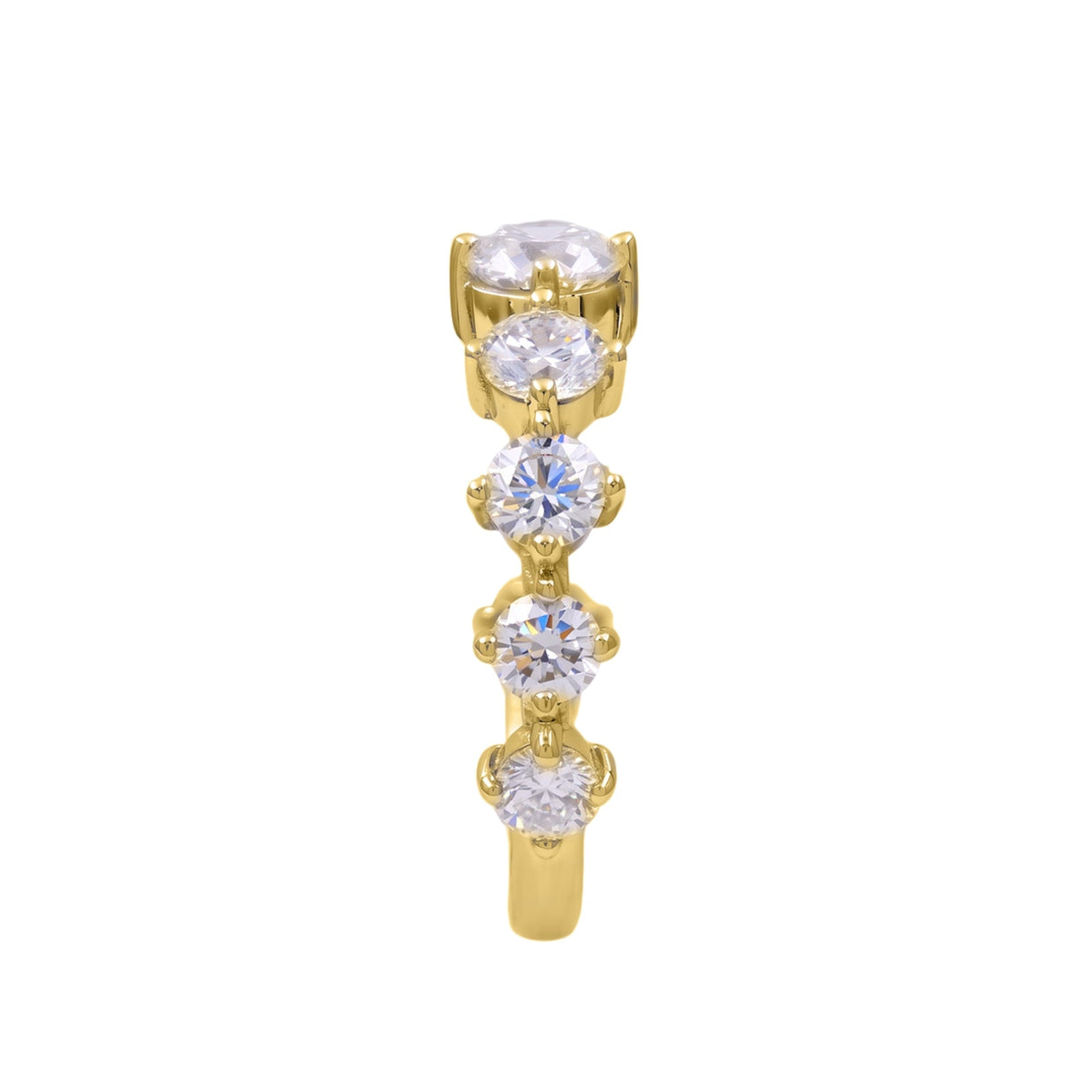 2 ct. T.W. Lab-Grown Diamond Round Band Wedding Ring in Sterling Silver or 14K Gold over Silver