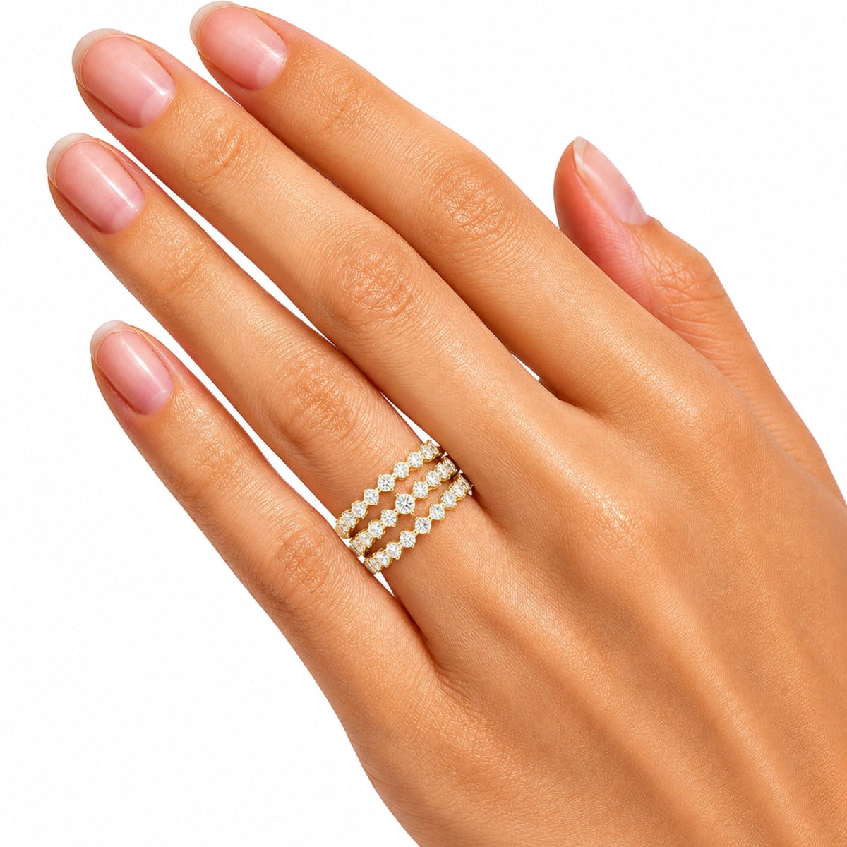 2 ct. T.W. Lab-Grown Diamond Round Statement Engagement Ring in Sterling Silver or 14K Gold over Silver