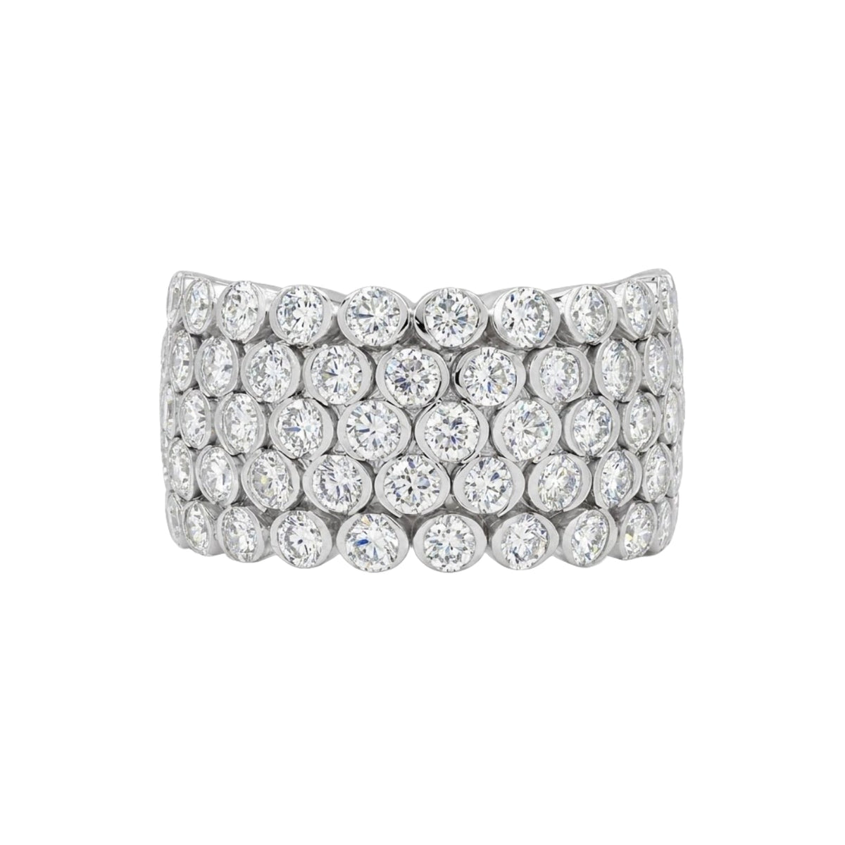 3 ct. T.W. Lab-Grown Diamond Round Statement Engagement Ring in Sterling Silver