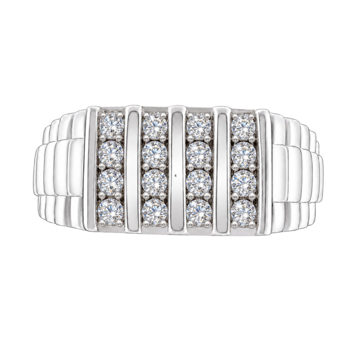 1 ct. T.W. Lab-Grown Diamond Round Engagement Ring in Sterling Silver or 14K Gold over Silver