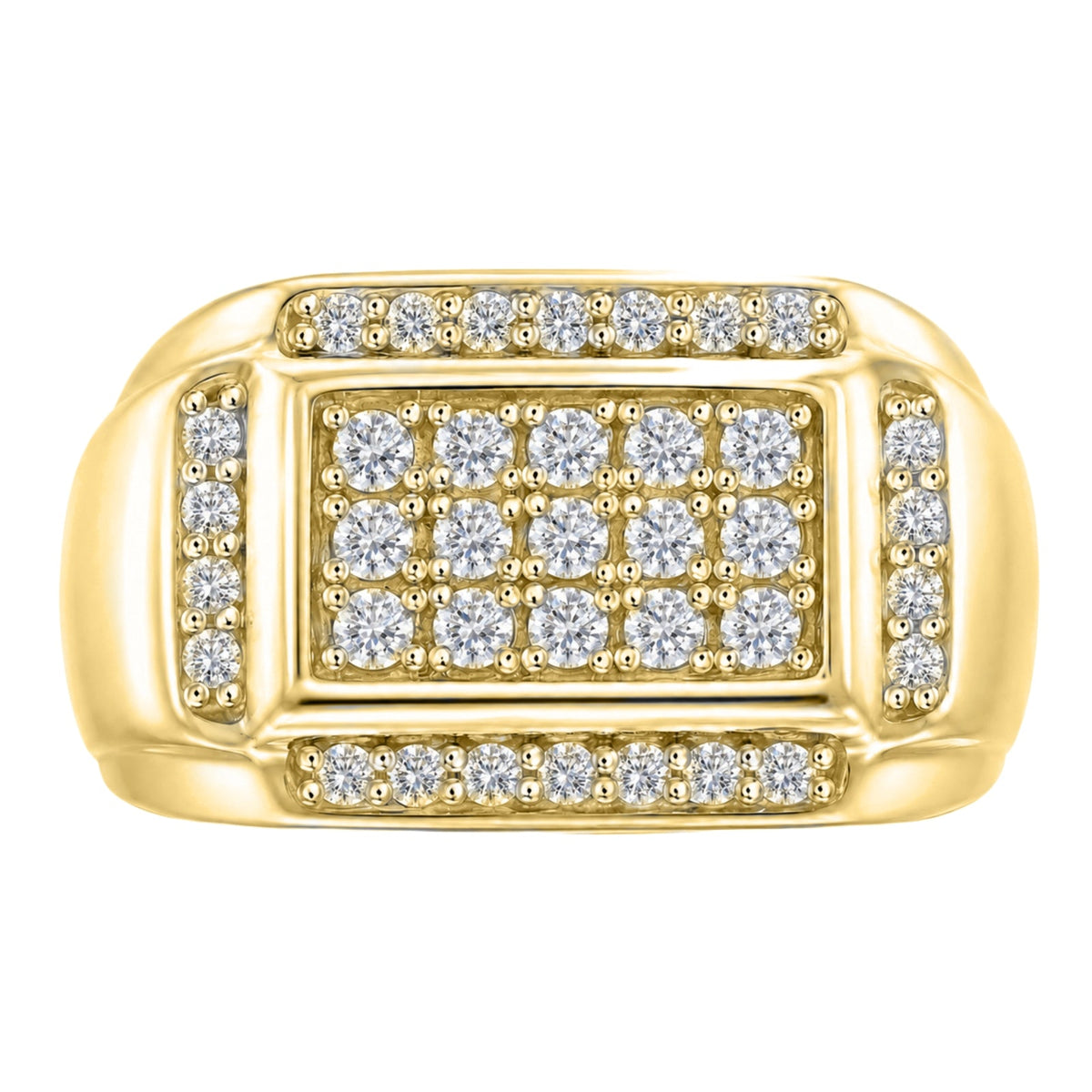 1 ct. T.W. Lab-Grown Diamond Round Engagement Ring in Sterling Silver or 14K Gold over Silver