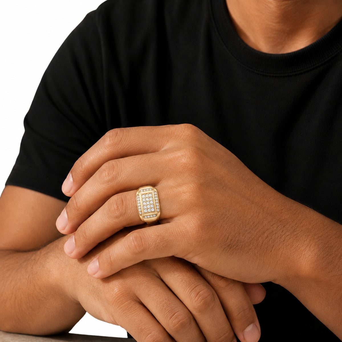 1 ct. T.W. Lab-Grown Diamond Round Engagement Ring in Sterling Silver or 14K Gold over Silver
