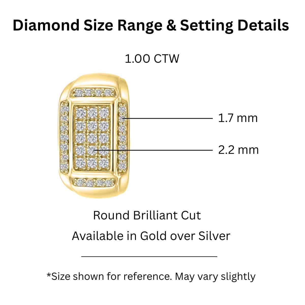1 ct. T.W. Lab-Grown Diamond Round Engagement Ring in Sterling Silver or 14K Gold over Silver