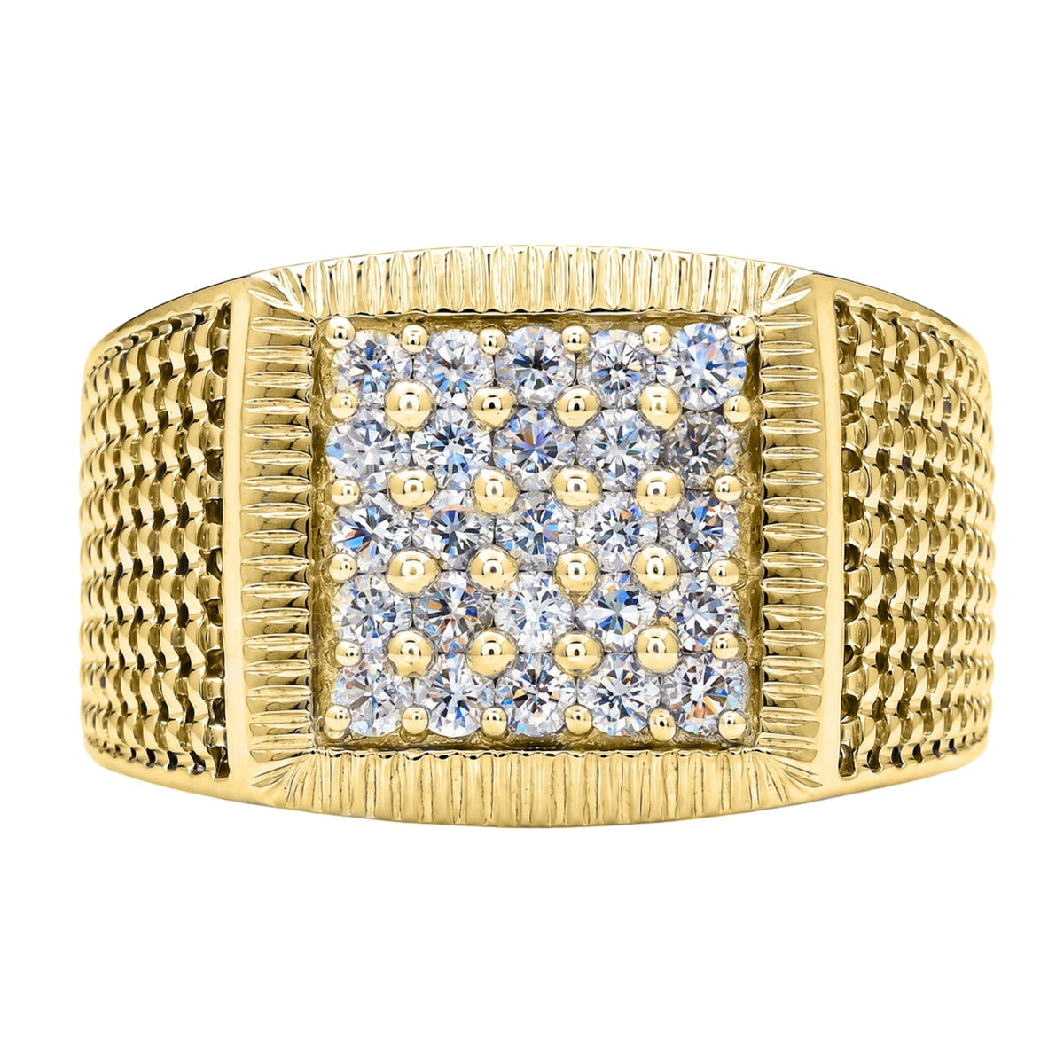 1 ct. T.W. Lab-Grown Diamond Round Engagement Ring in Sterling Silver or 14K Gold over Silver