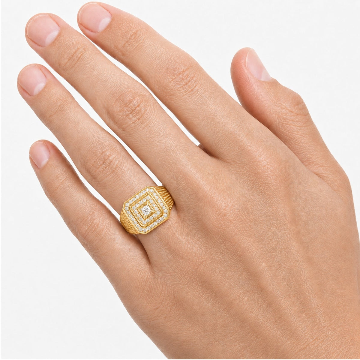 1 ct. T.W. Lab-Grown Diamond Round Engagement Ring in Sterling Silver or 14K Gold over Silver