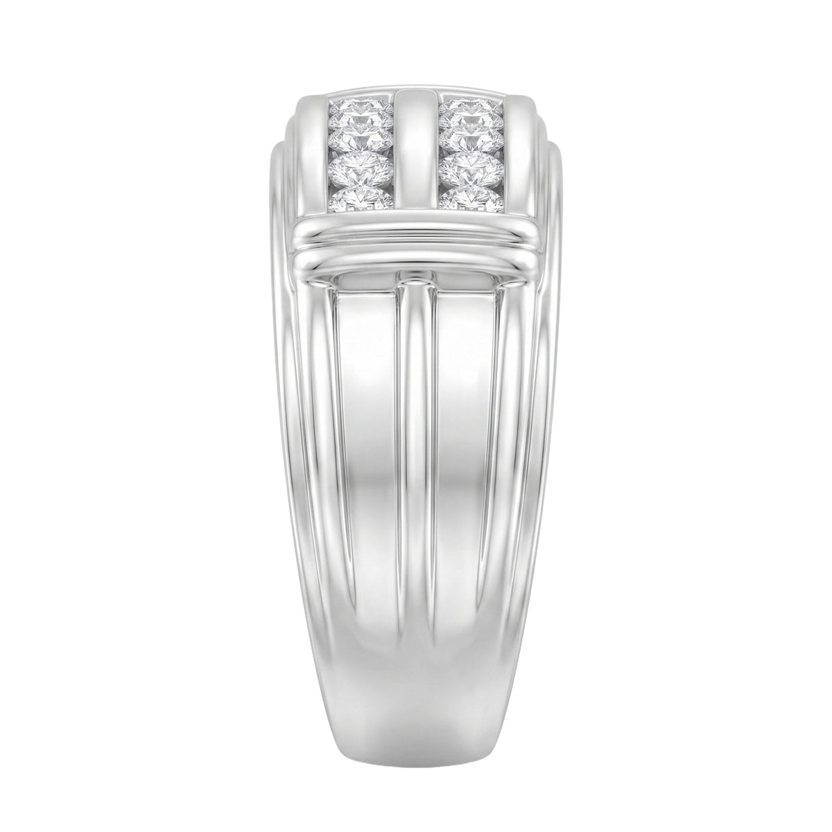 1 ct. T.W. Lab-Grown Diamond Round Engagement Ring in Sterling Silver or 14K Gold over Silver