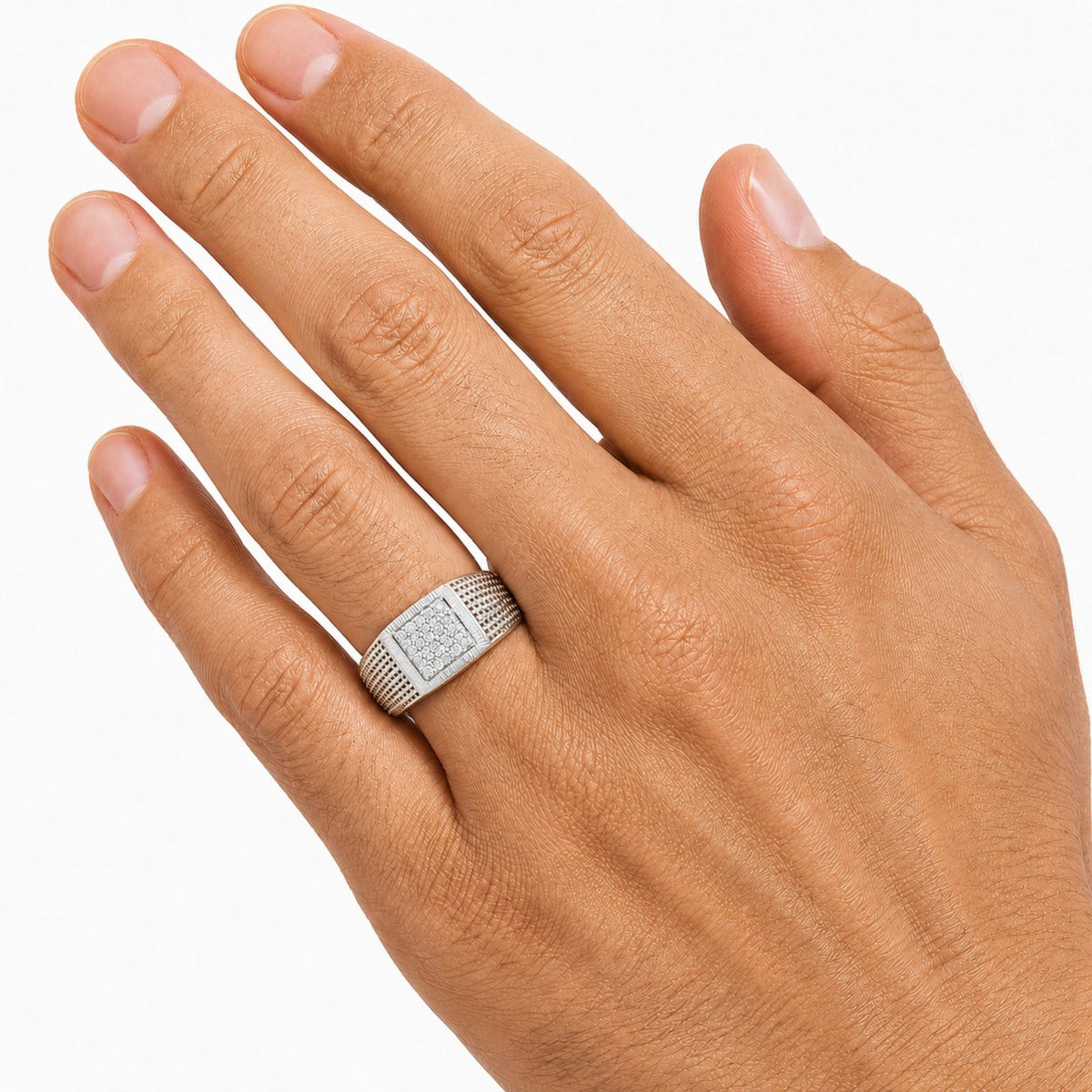 1 ct. T.W. Lab-Grown Diamond Round Engagement Ring in Sterling Silver or 14K Gold over Silver