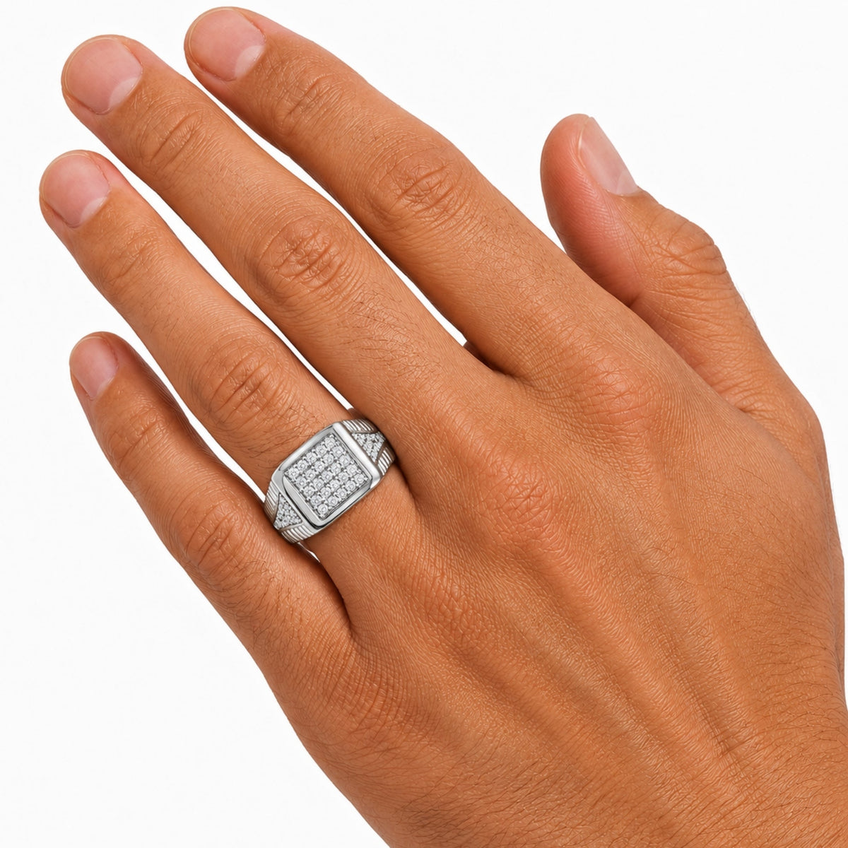 1 ct. T.W. Lab-Grown Diamond Round Engagement Ring in Sterling Silver or 14K Gold over Silver