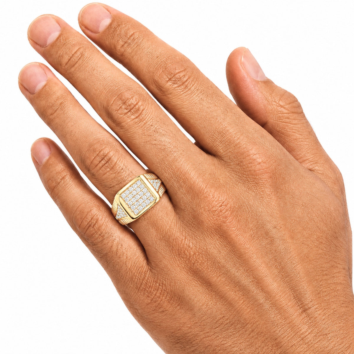 1 ct. T.W. Lab-Grown Diamond Round Engagement Ring in Sterling Silver or 14K Gold over Silver