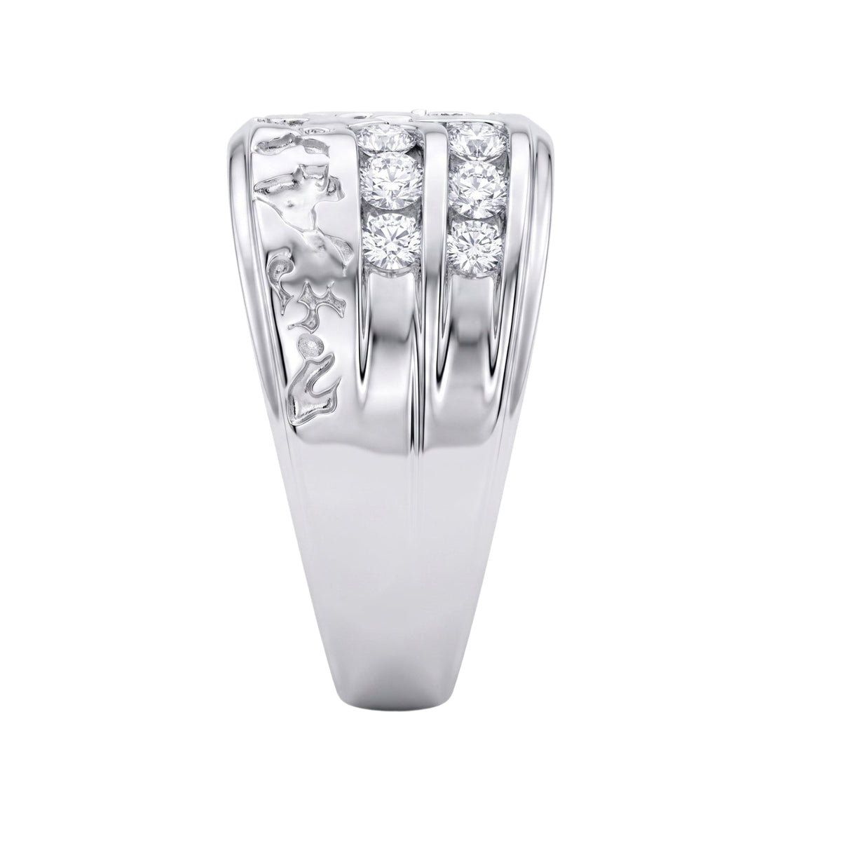 1 ct. T.W. Lab-Grown Diamond Round Engagement Ring in Sterling Silver or 14K Gold over Silver