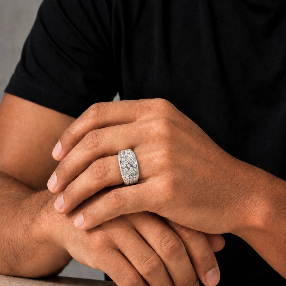 1 ct. T.W. Lab-Grown Diamond Round Engagement Ring in Sterling Silver or 14K Gold over Silver