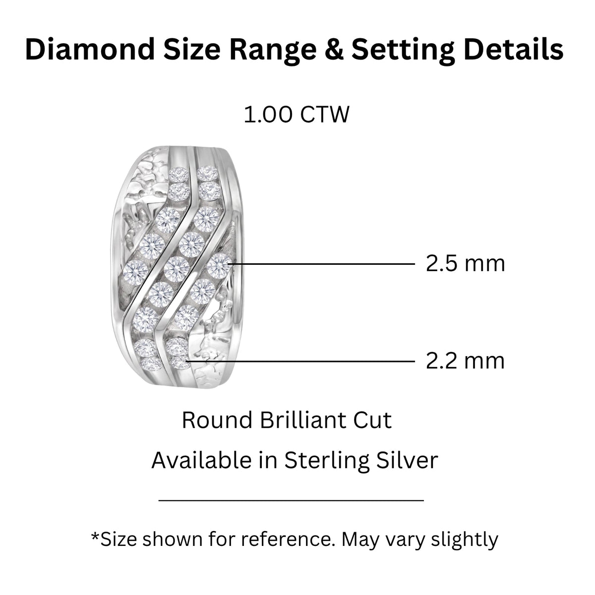 1 ct. T.W. Lab-Grown Diamond Round Engagement Ring in Sterling Silver or 14K Gold over Silver