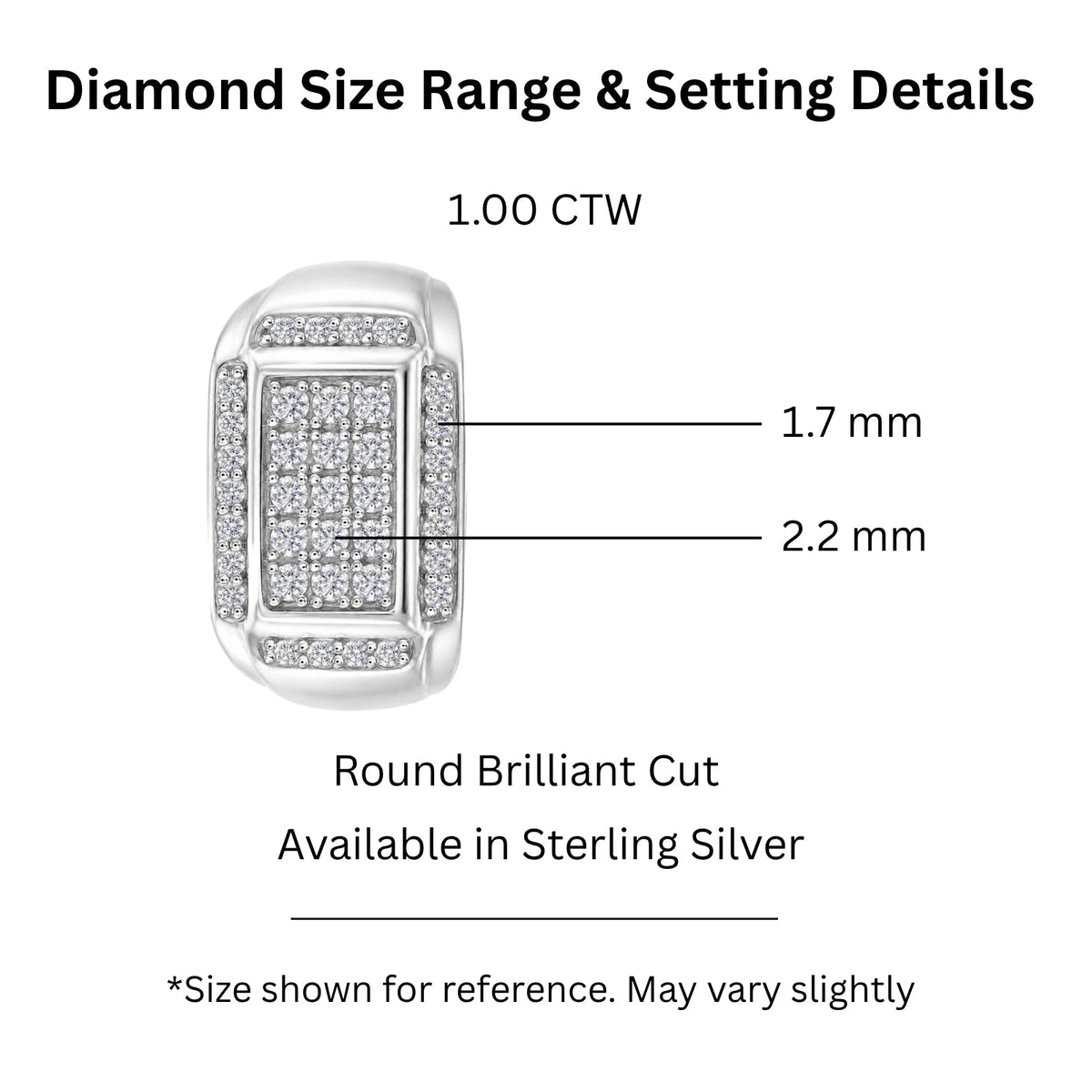 1 ct. T.W. Lab-Grown Diamond Round Engagement Ring in Sterling Silver or 14K Gold over Silver