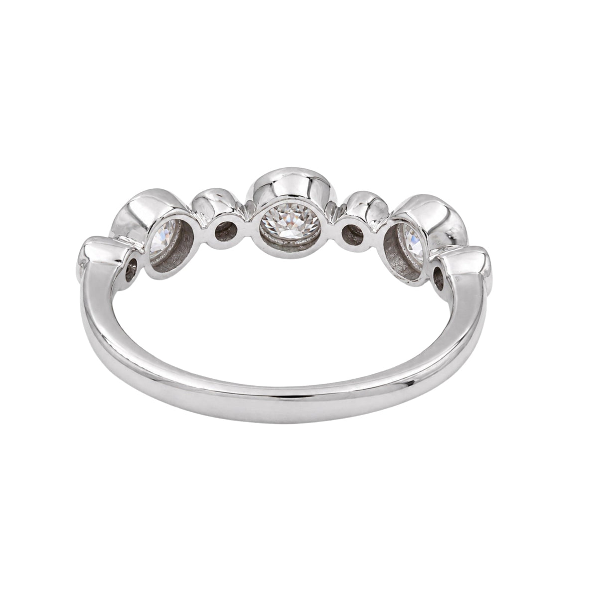 1 ct. T.W. Lab-Grown Diamond Round Statement Engagement Ring in Sterling Silver or 14K Gold over Silver