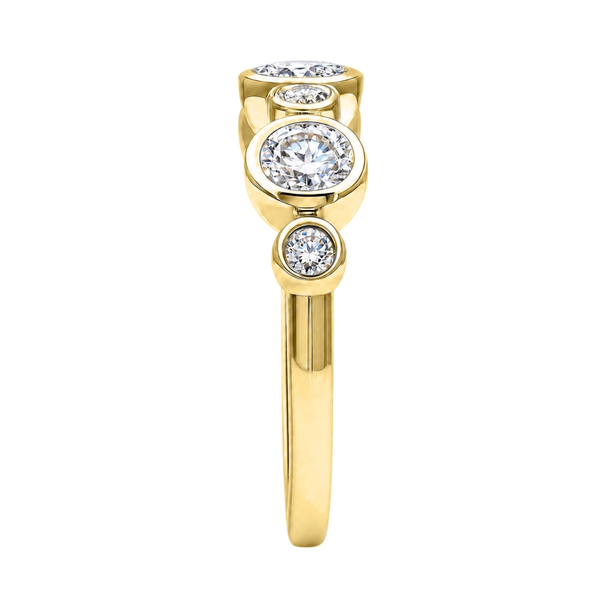 1 ct. T.W. Lab-Grown Diamond Round Statement Engagement Ring in Sterling Silver or 14K Gold over Silver