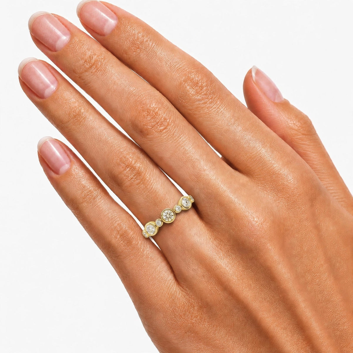 1 ct. T.W. Lab-Grown Diamond Round Statement Engagement Ring in Sterling Silver or 14K Gold over Silver
